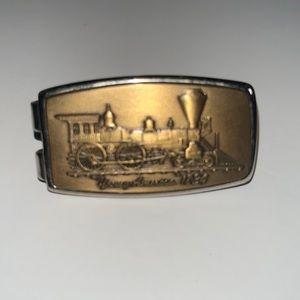 Vtg young america locomotive money clip